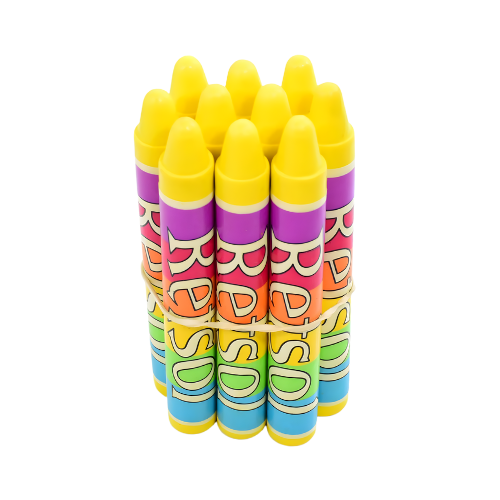 Retsol Soft Wax Crayon - Lemon Yellow 10's