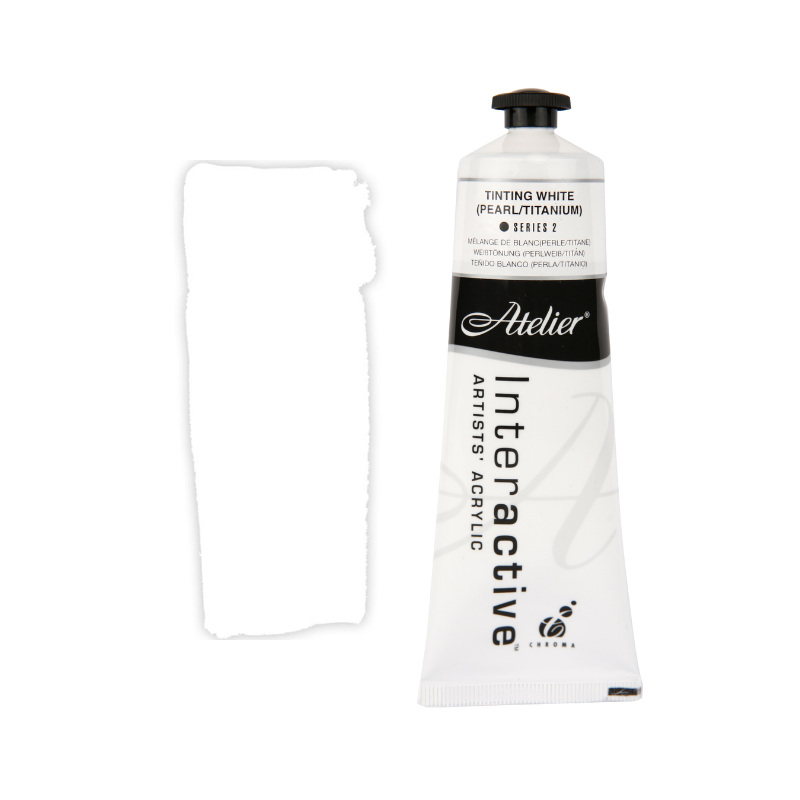 Tinting White (Pearl Titanium) 80ml - Atelier Acrylic Paint S2