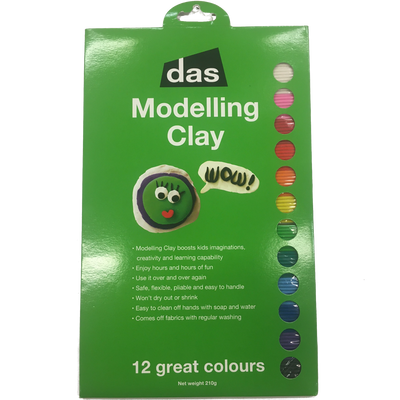 Set of 12 Colours 210g - Modelling Clay