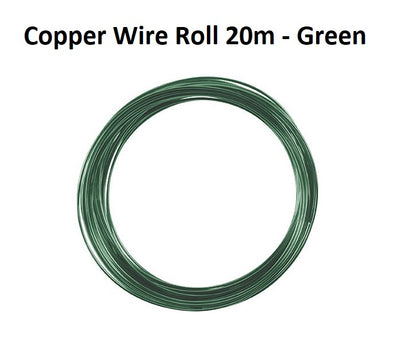 Green - Copper Wire Roll 20m