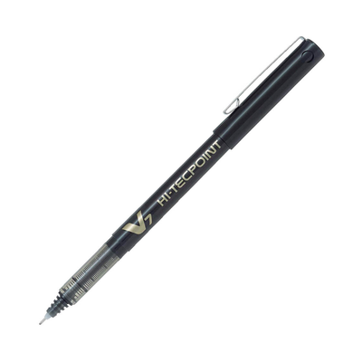 Black - Pilot Hi-Tecpoint V7 Pen - Fine