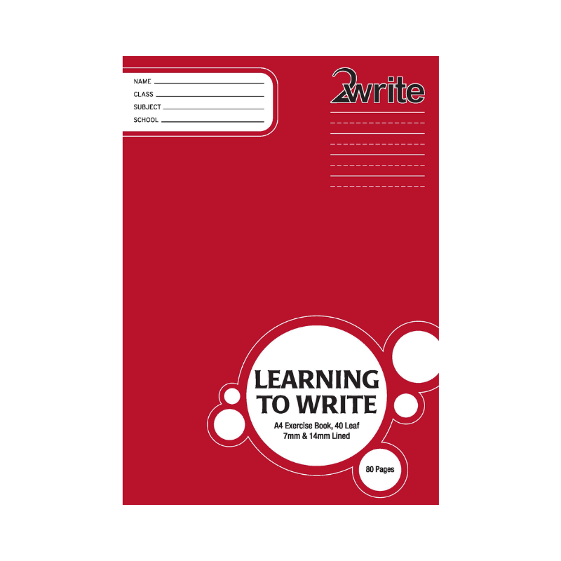 LTW - A4 Learn to Write Book - 14mm Lined/7mm Feint