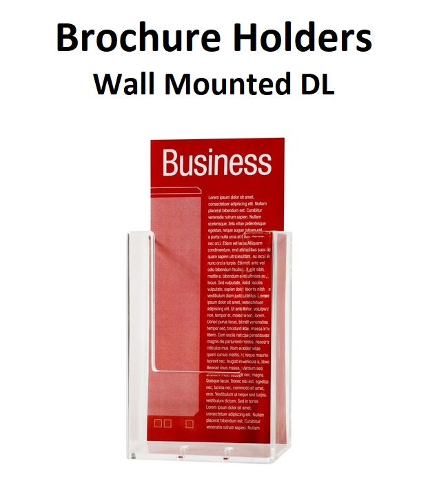 Brochure Holders - Wall Mounted  DL
