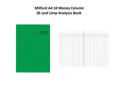 10 Money Column - Account Book A4 Limp 26 leaf