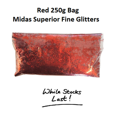 Red 250g - Midas Superior Fine Glitters
