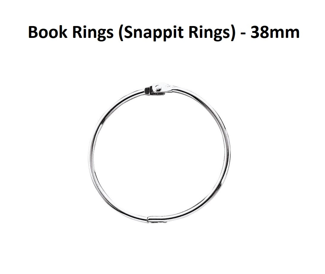 Book Rings (Snappit Rings) - 38mm