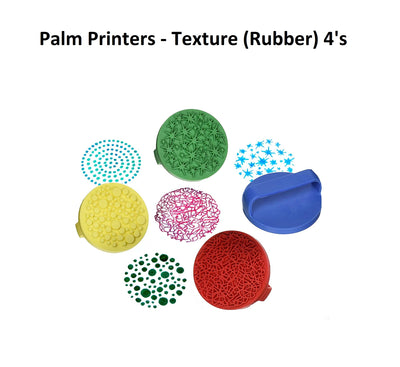 Rubber Palm Printers - Texture (Set of 4)