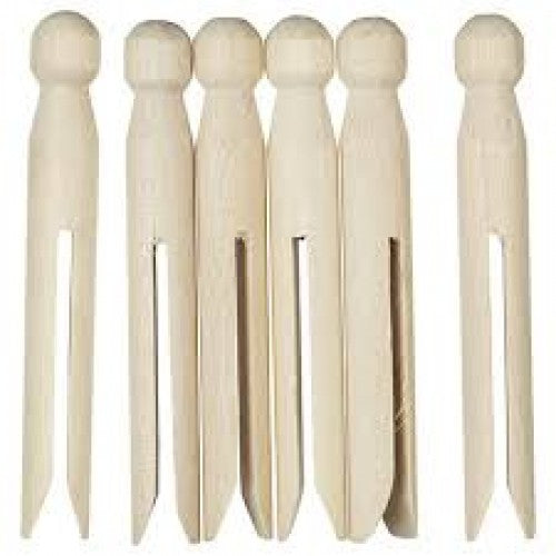 Dolly Pegs - Natural 13pcs