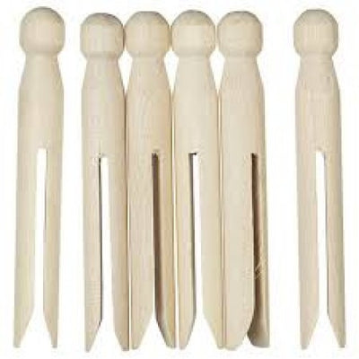 Dolly Pegs - Natural 13pcs