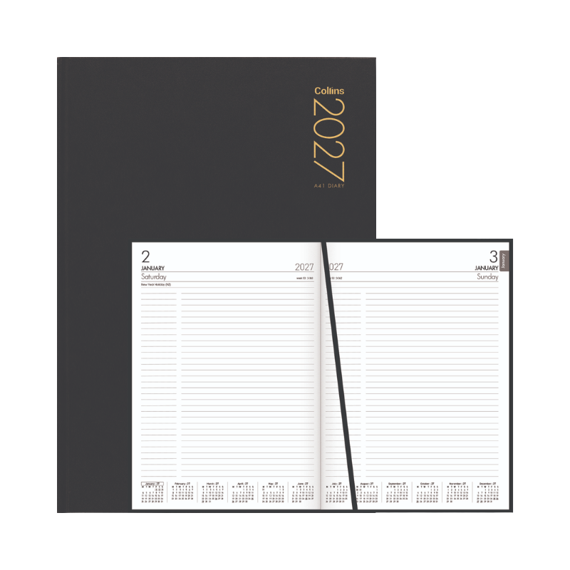 2027 Collins Diary A41 Black
