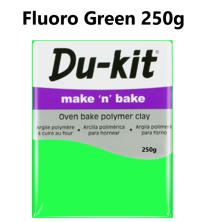 Fluoro Green 250g - Du Kit Modelling Clay