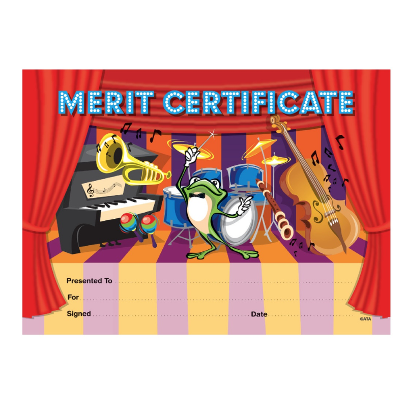 Music Merit - Certificates (Pack of 35)