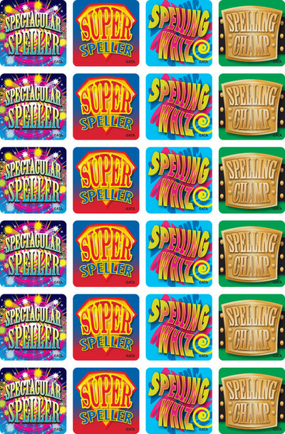 Spelling - Merit Stickers (Pack of 96)