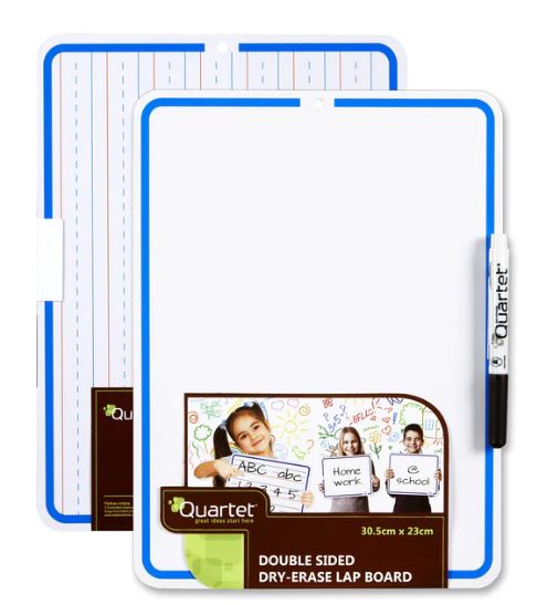 Quartet Double Sided Teaching Whiteboard (Lap Board)