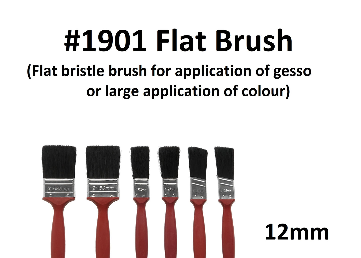 12mm - Short Handle 1901 Bristle Brush
