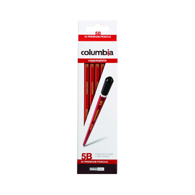 Columbia Copperplate Pencils  - Box of 20 - 5B