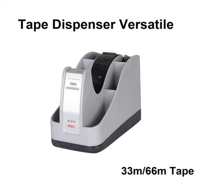 DELI Tape Dispenser Versatile - Takes Both 33m and 66m