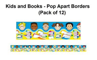 Kids and Books - Pop Apart Borders (Pack of 12)