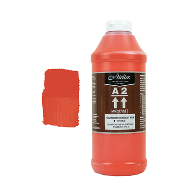 Cadmium Scarlet 1L - Chroma A2 Acrylic Paint