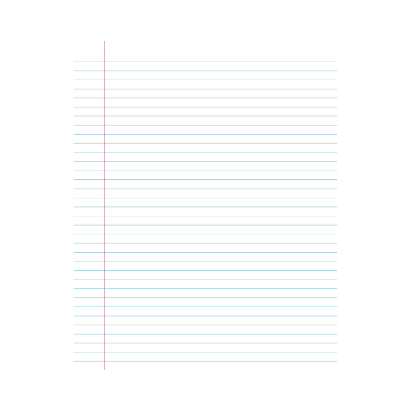 10B5 - Newsprint Pad - 7mm Lined