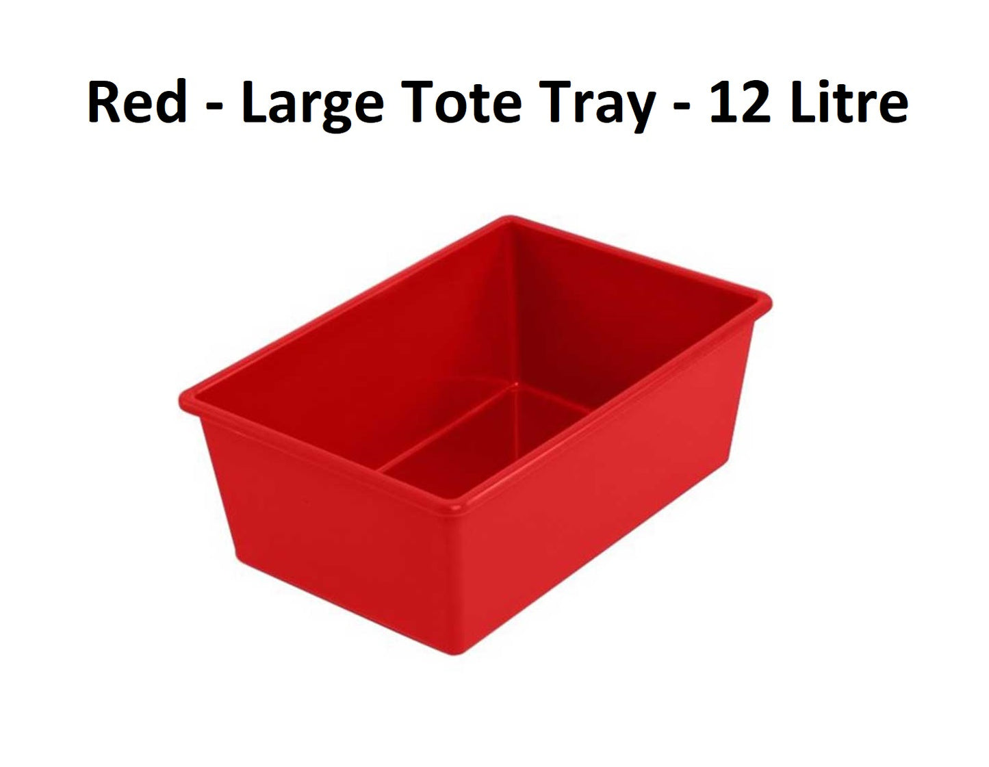 Red - Large Tote Tray - 12 Litre