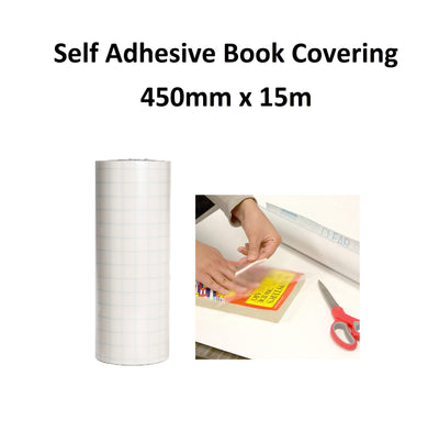 Self Adhesive Book Covering - 450mm x 15m
