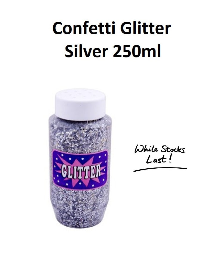 Silver 250ml - Confetti Glitter
