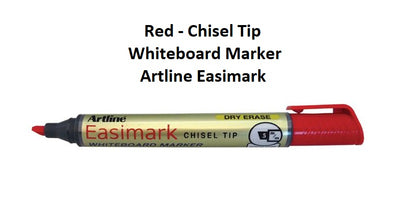 Red - Chisel Tip Whiteboard Marker Artline Easimark