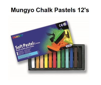 Mungyo Chalk Pastels - Standard 12's