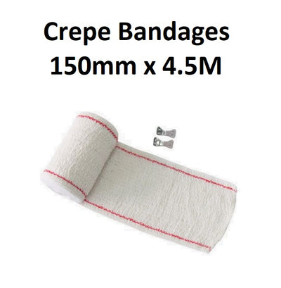 Crepe Bandages - 150mm x 4.5M