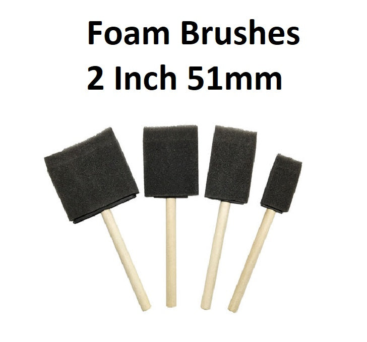 Foam Brushes - 2 Inch 51mm