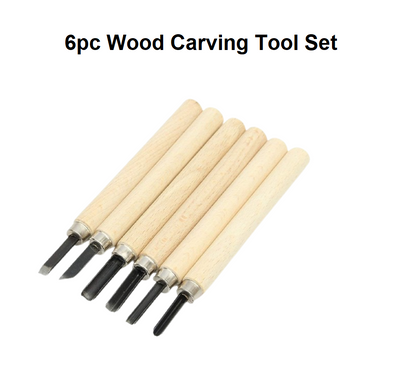 Woodcut Knife Set - Set of 6