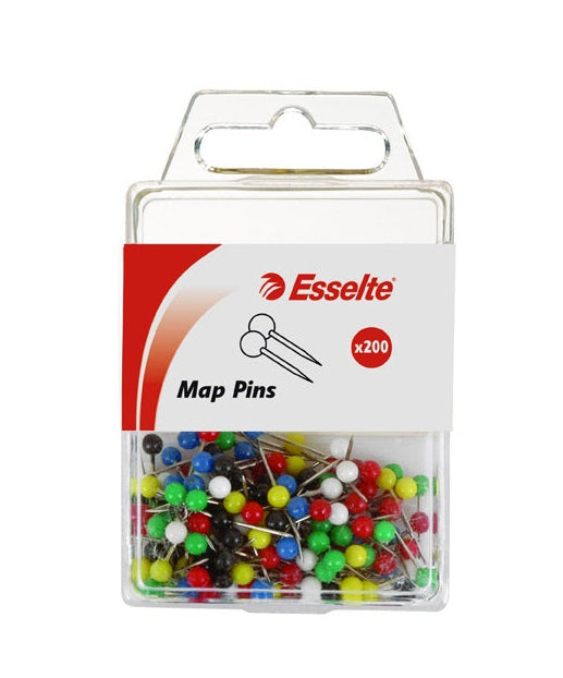 Map Pins - Assorted Colours 200's – Educational Essentials Ltd