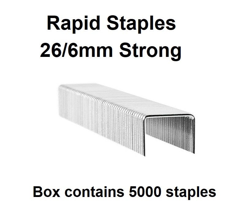 Rapid Strong Staples - 26/6mm - Box of 5000