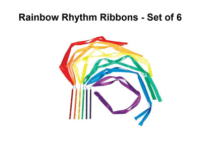 Rainbow Rhythm Ribbons - Set of 6