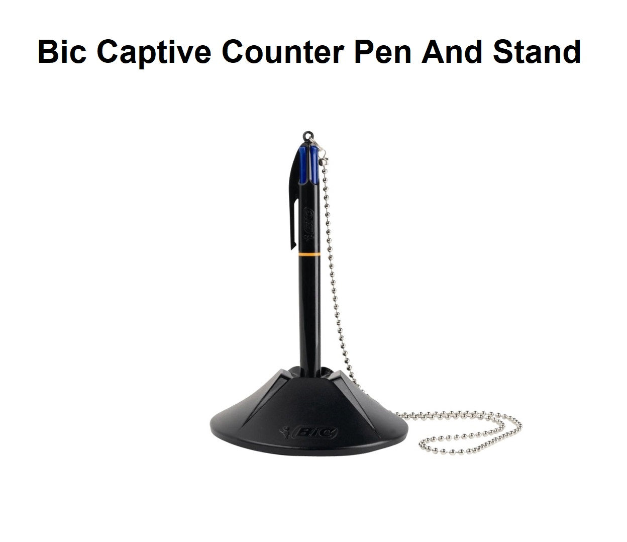 Bic Captive Counter Pen And Stand