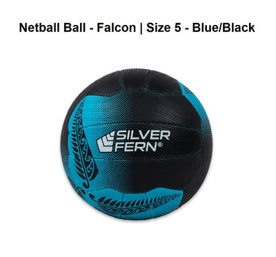 Netball Ball - Falcon | Size 5 - Blue/Black