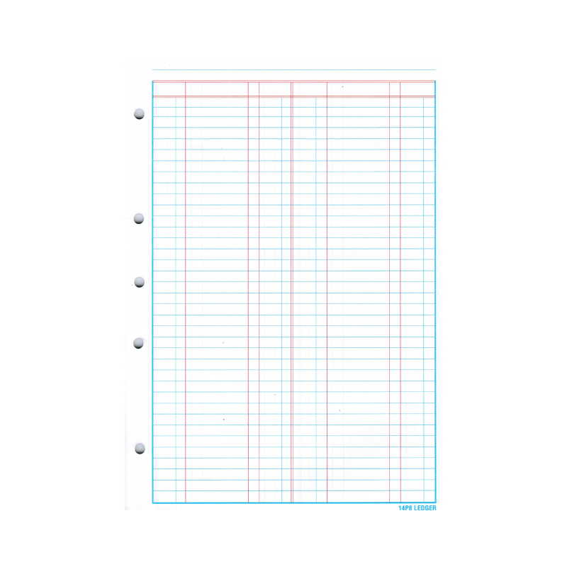 14P8 - A4 Ledger Refill Pad - 7mm Lined
