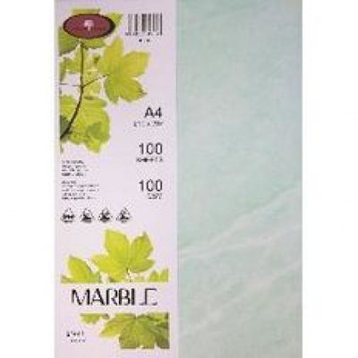 Green - A4 Marble Paper 210gsm - 100's