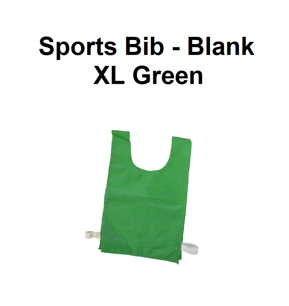 Sports Bib - Blank | XLarge Green
