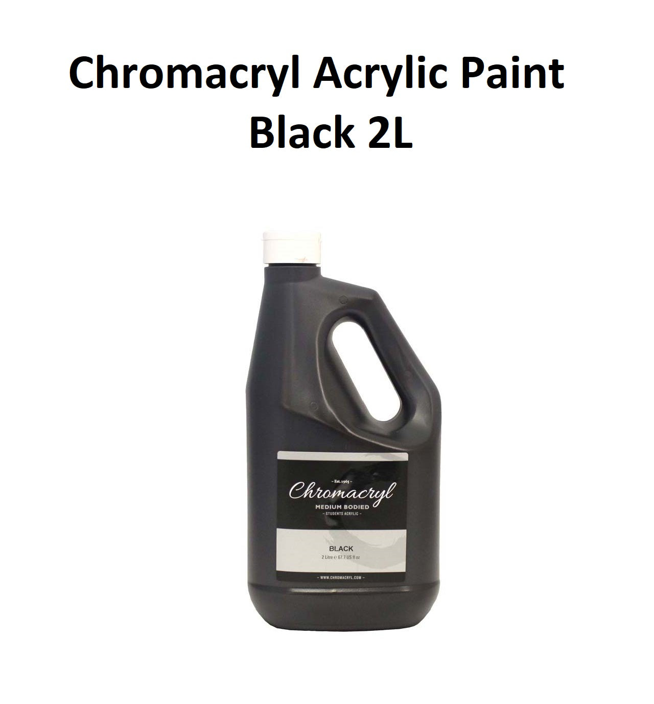 Black 2L - Chromacryl Acrylic Paint