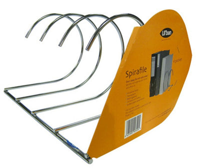 Spiral Lever Arch Holders - 4 Pocket - Silver