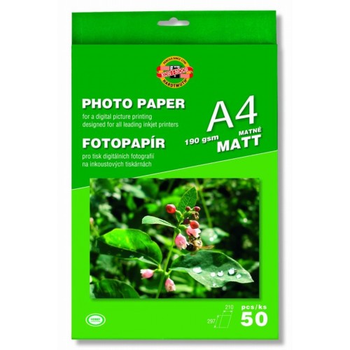 Koh-I-Noor Photo Papers - Matt - 190gsm - 50's