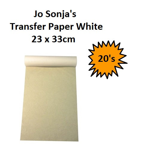Jo Sonjas Transfer Paper -  White 20 sheets