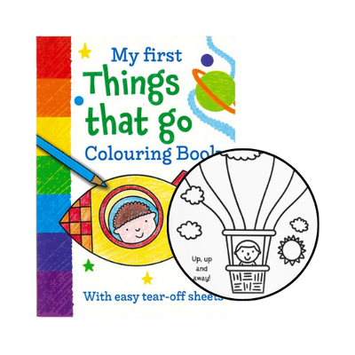 My First Things That Go Colouring Book - 64pg