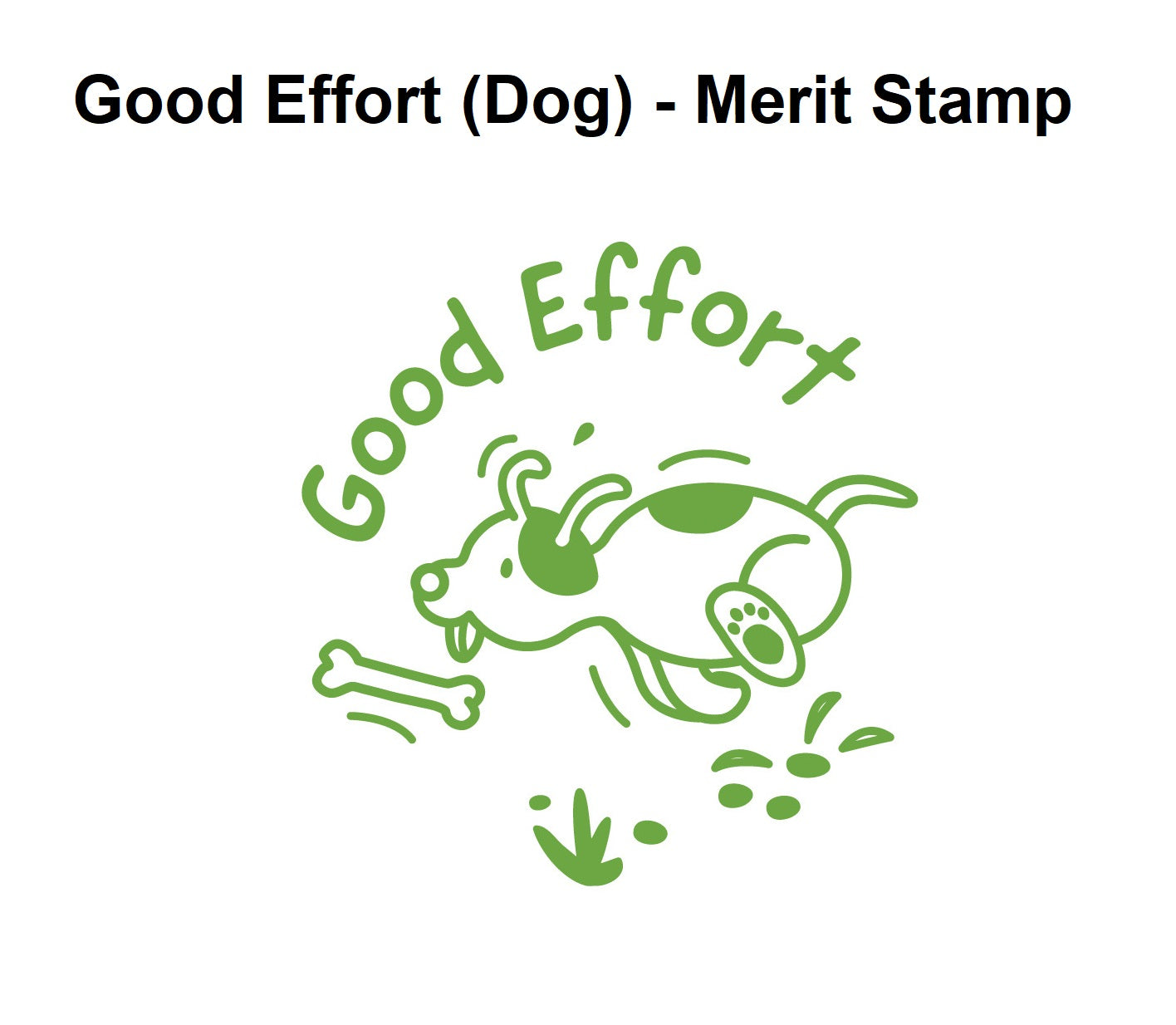 Good Effort (Dog) - Merit Stamp