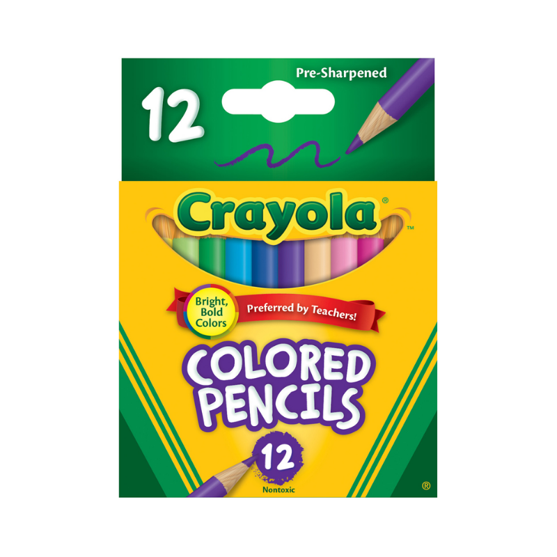 Crayola Colour Pencils - 12's Half Size