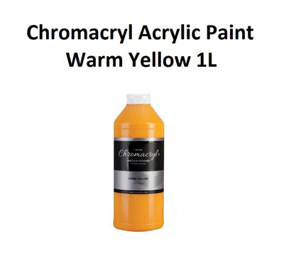 Warm Yellow 1L - Chromacryl Acrylic Paint