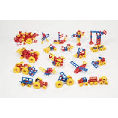Mobilo Big Wheel Construction Set 424 Pces & 15 Workcards