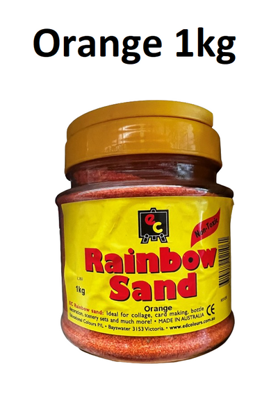 Orange 1kg - Coloured Sand Tub